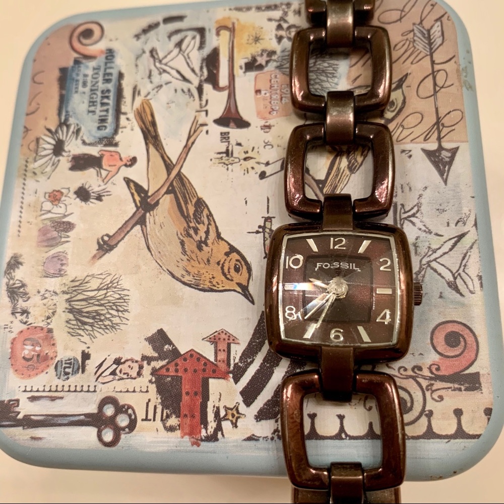 Fossil brown watch